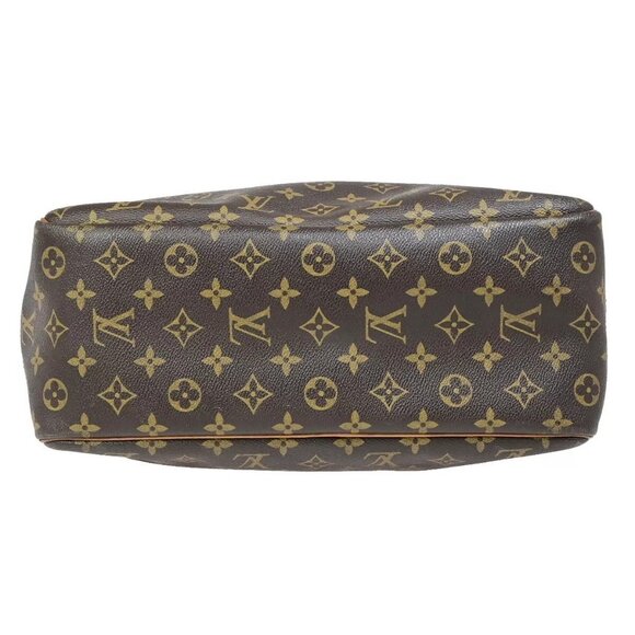 LOUIS VUITTON LV Logo Deauville Hand Bag Monogram Leather Brown - Picture 12 of 16